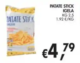 èccoMI Patate stick Igela offerta