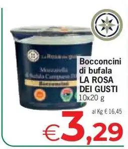 Eurospar Bocconcini di bufala LA ROSA DEI GUSTI offerta