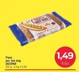 Eurospar PANE PER HOT DOG offerta
