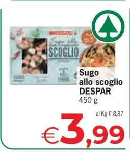 Eurospar SUGO ALLO SCOGLIO offerta
