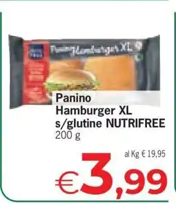 Eurospar Panino Hamburger XL s/glutine NUTRIFREE offerta