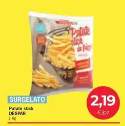 Eurospar Patate stick offerta