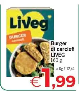 Eurospar Burger di carciofi offerta