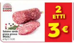 Eurospar Salame sardo grana grossa IRGOLI offerta