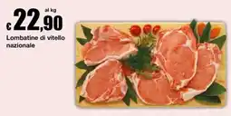Sì con te Market Lombatine di vitello nazionale offerta