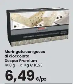 Eurospar Meringata con gocce di cioccolato offerta