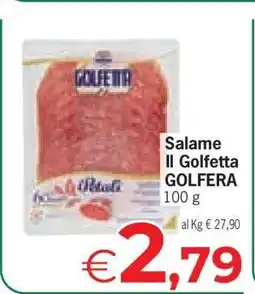 Eurospar SALAME IL GOLFETTA GOLFIERA offerta