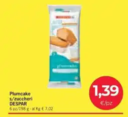 Eurospar Plumcake s/zuccheri offerta