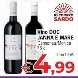 Eurospar Vino DOC JANNA E MARE offerta