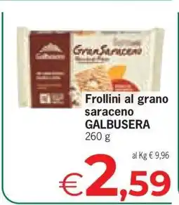 Eurospar Frollini al grano saraceno GALBUSERA offerta