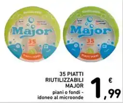 Spazio Conad Piatti riutilizzabili Major offerta