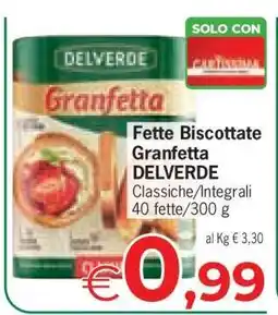 Eurospar Fette Biscottate Granfetta Delverde offerta