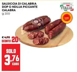 Pam Salsiccia di Calabria DOP o Nduja piccante Calabra offerta