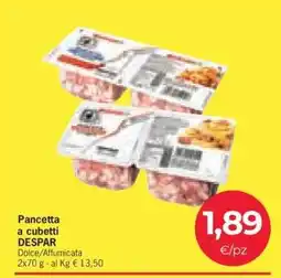 Eurospar Pancetta a cubetti offerta