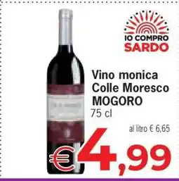 Eurospar Vino monica Colle Moresco MOGORO offerta