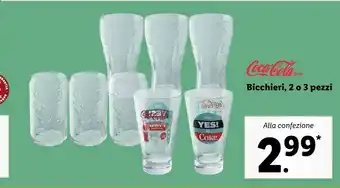 Lidl Bicchieri, 2 o 3 pezzi offerta