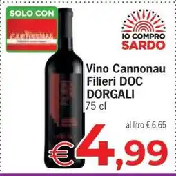 Eurospar Vino Cannonau Filieri DOC DORGALI offerta