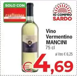Eurospar Vino Vermentino MANCINI offerta
