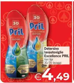 Eurospar Detersivo lavastoviglie Excellence PRIL offerta