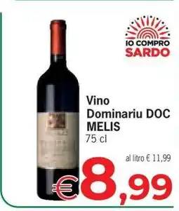 Eurospar Vino Dominariu DOC MELIS offerta