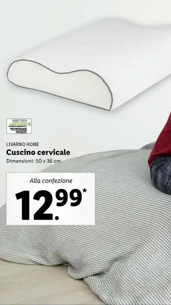 Lidl Livarno home cuscino cervicale dimensioni offerta