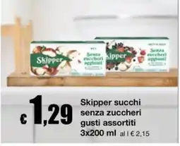 Sì con te Market Skipper succhi senza zuccheri offerta