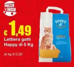 Sì con te Market Lettiera gatti Happy di offerta