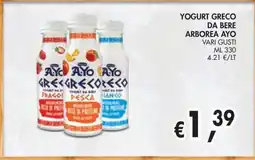 èccoMI Yogurt greco Ayo offerta