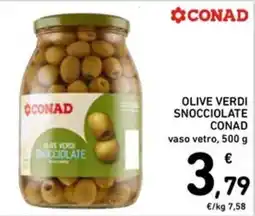 Spazio Conad Olive verdi snocciolate Conad offerta