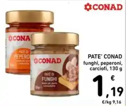 Spazio Conad Pate' Conad funghi offerta