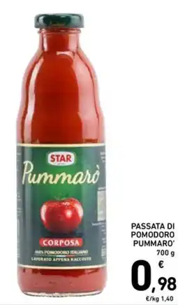Spazio Conad Star passata di pomodoro pummaro' corposa offerta