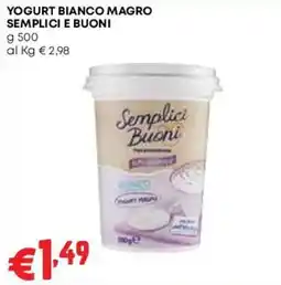 Pam Yogurt bianco magro Semplici Buoni offerta