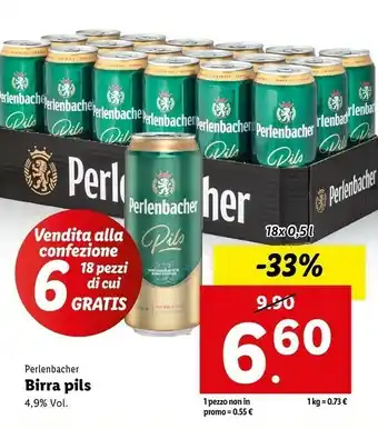 Lidl Premium pils 500 g(ml) offerta