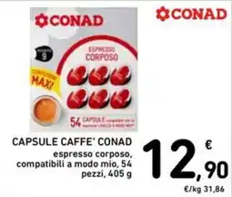 Spazio Conad Capsule caffè Conad espresso corposo offerta