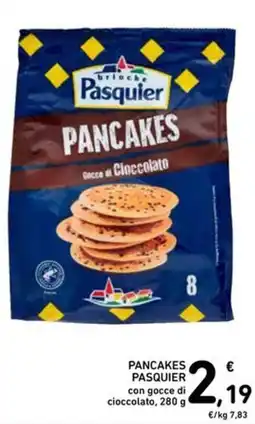 Spazio Conad Pancakes Pasquier con gocce di cioccolato offerta