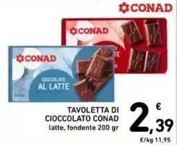 Spazio Conad Cioccolato al latte Conad offerta