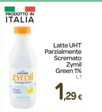 Carrefour Express Parmalat latte uht parzialmente scremato zymil offerta