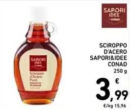 Spazio Conad Sciroppo d'Acero Puro Saporidee offerta