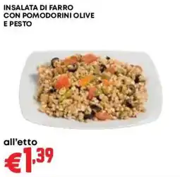 Pam Insalata di farro con pomodorini olive e pesto offerta