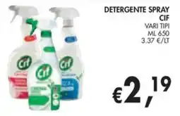 èccoMI Detergente spray CIF offerta