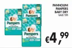 èccoMI Pannolini Pampers Baby Dry offerta