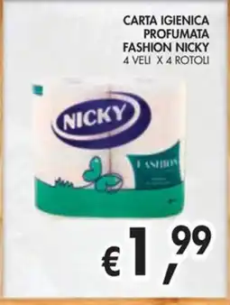 èccoMI Carta igienica profumata Fashion Nicky offerta