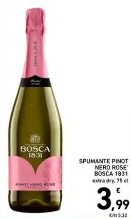 Spazio Conad Spumante Pinot Nero Rose' Bosca 1831 offerta