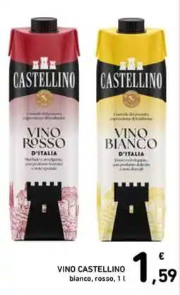 Spazio Conad Vino Castellino bianco, rosso offerta