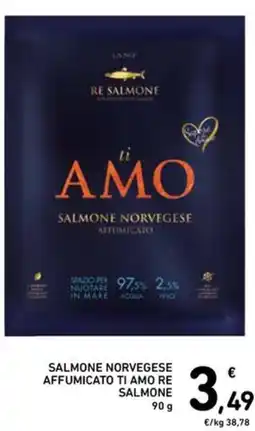 Spazio Conad Salmone norvegese affumicato ti amo re salmone offerta
