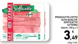 Spazio Conad Prosciutto cotto Sofficette Citterio offerta
