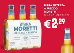 Pam Birra Moretti filtrata a freddo offerta