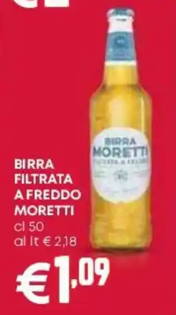 Pam Birra filtrata a freddo Moretti offerta