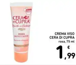 Spazio Conad Crema viso Cera di Cupra rosa offerta