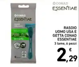 Spazio Conad Rasoio uomo usa e getta Conad Essentiae offerta